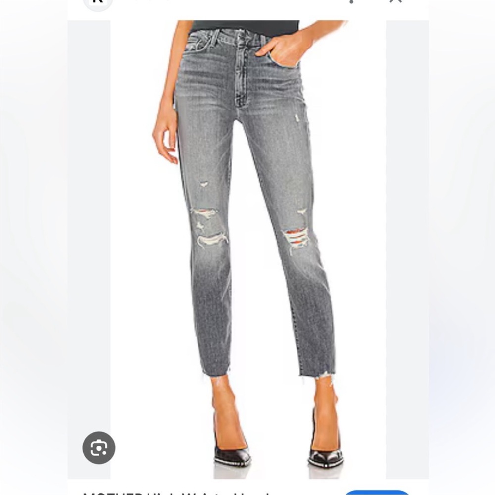 MOTHER Gray Skinny Jeans size 28